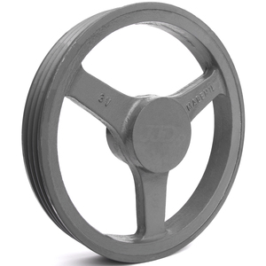 Polia De Ferro Fundido 190mm 3 Canais Perfil 3V - Mademil