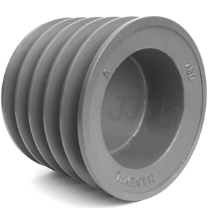 Polia de Ferro Fundido 180mm 5 Canais Perfil C