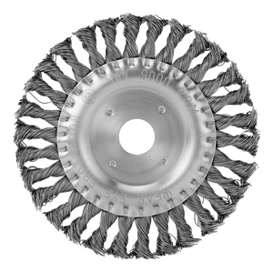 Escova Aço Carbono Circular Fio Torcido 150mm Furo 22,2mm - Mtx
