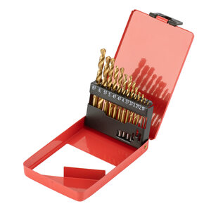 Jogo De Brocas 13 Peças Aço Rápido Titanio Profissional - Mtx