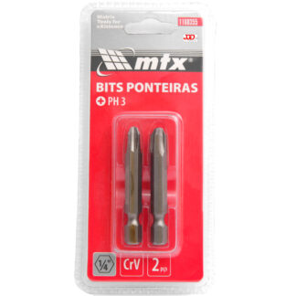 Jogo de Bits Ponteiras PH3 x 50mm 2çs - Mtx