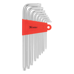 Jogo de Chaves Hexagonais Torx Longas T10-T50 CRV - Mtx