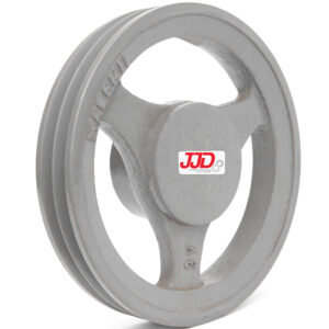Polia de Ferro Fundido 190mm 2 Canais Perfil 3V