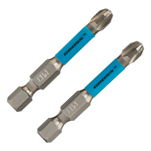 Bits de Torcao PH3x50mm p/ Ferramenta Impacto 2 Pçs Gross