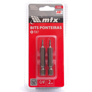 Bits Torx T7x50mm 2 peças - Mtx