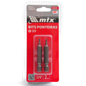 Bits Torx T9x50mm 2 peças - Mtx
