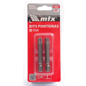Bits Torx T40x50mm 2 peças - Mtx