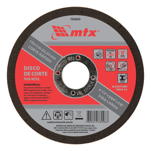 Disco de Corte 115,00x001,00x022,23 Mtx