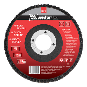 Disco Flap Reto G40 115x22mm Mtx