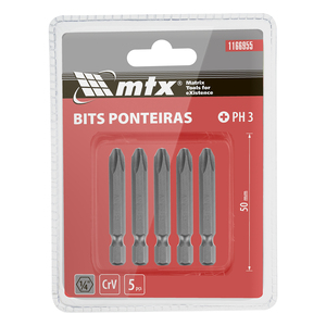 Jogo de Bits Ph3x50mm 5 Pçs Mtx