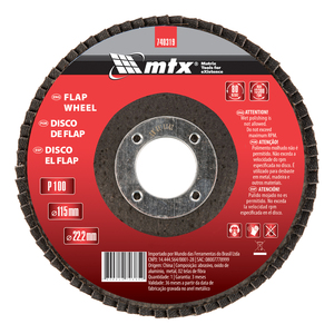 Disco Flap Reto G100 115x22mm Mtx