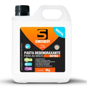 Pasta Desengraxante p/ Mãos SC152 1kg Refil Sieger