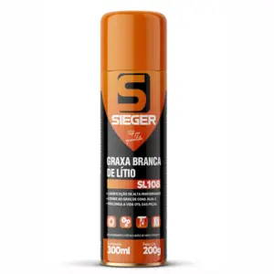 Graxa Branca De Litio Spray SL108 Sieger 300ml/200g